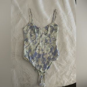 Zara Silk Tie-Dye Bodysuit